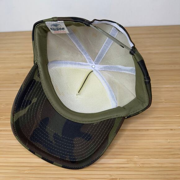 Vintage K2 Snowboarding Hat Cap Snapback Green Camouflage Trucker Snapback GUC - Picture 5 of 7